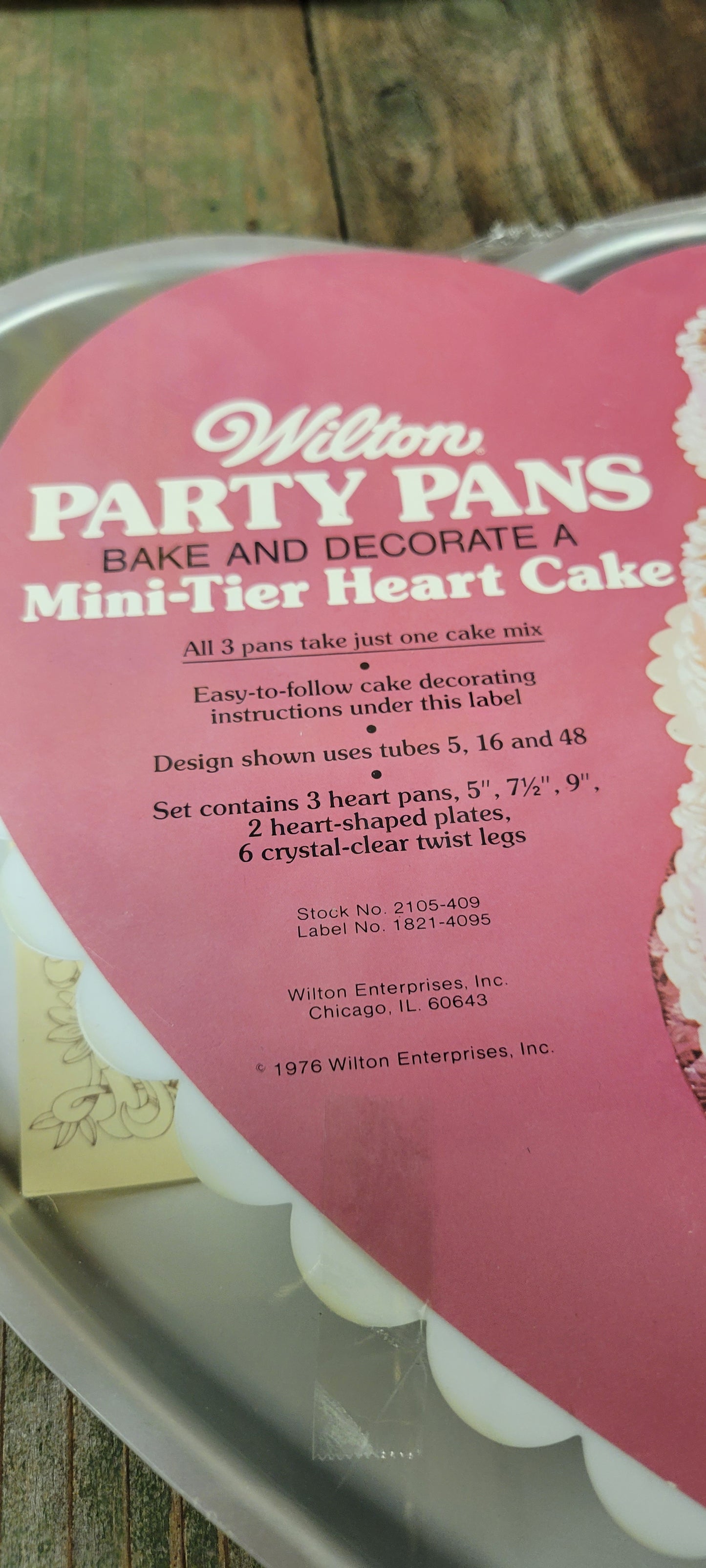 Party Pans Mini Tier Heart Cake