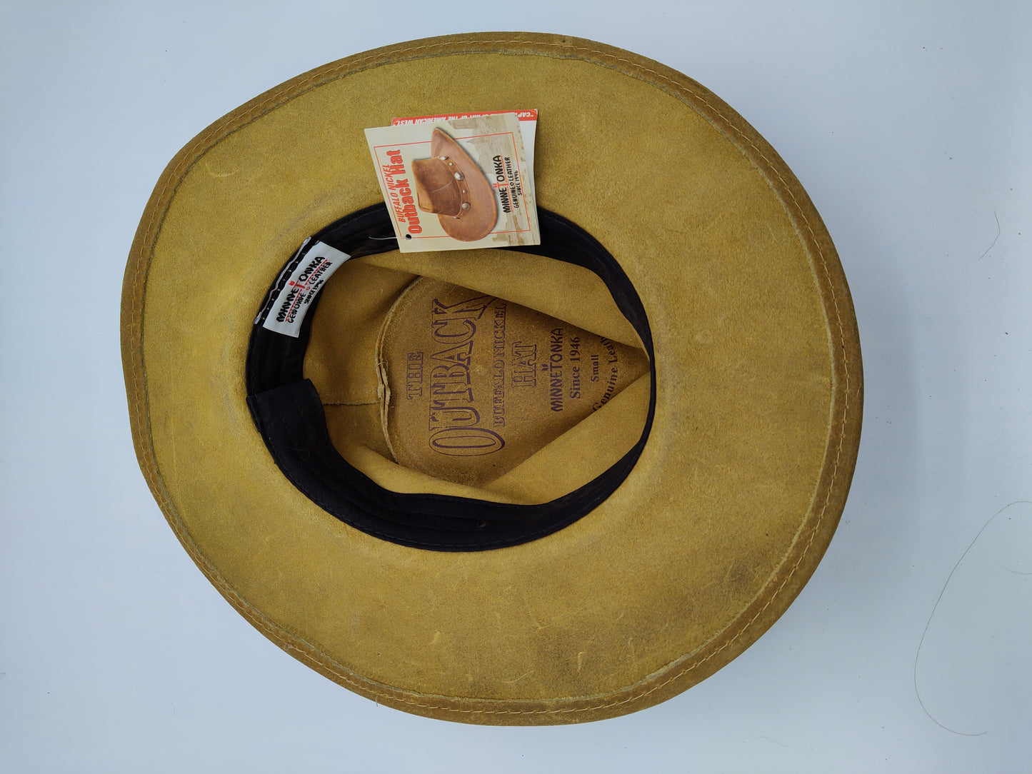 Minnetonka Outback Buffalo Nickel - Leather Australian Hat Small