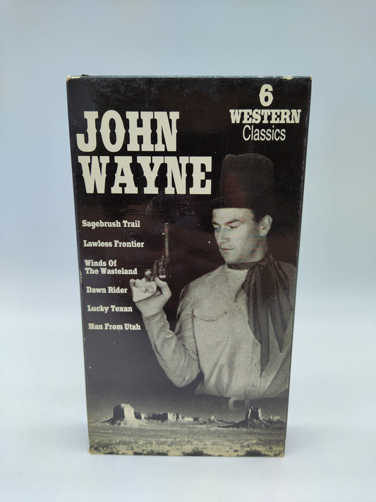*John Wayne VHS Set of 6 Classic Westerns Cowboy Classics