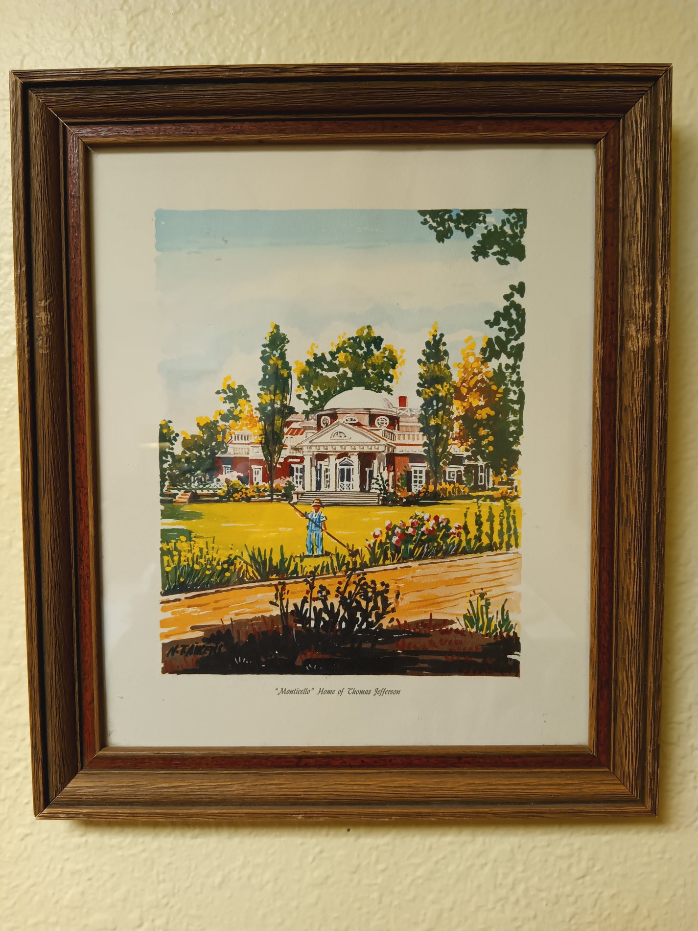 Monticello Print With Frame – CountryBlueMercantile