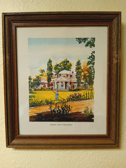 Monticello Print With Frame