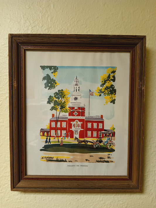 Independence Hall Print With Frame