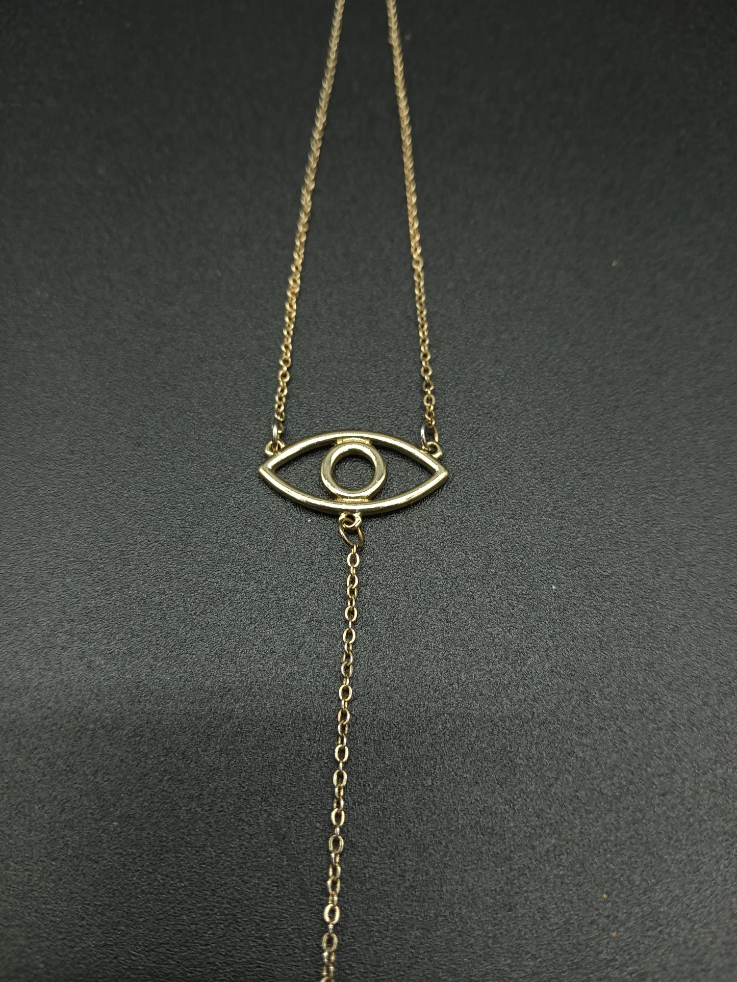 Gold Color Evil Eye Necklace