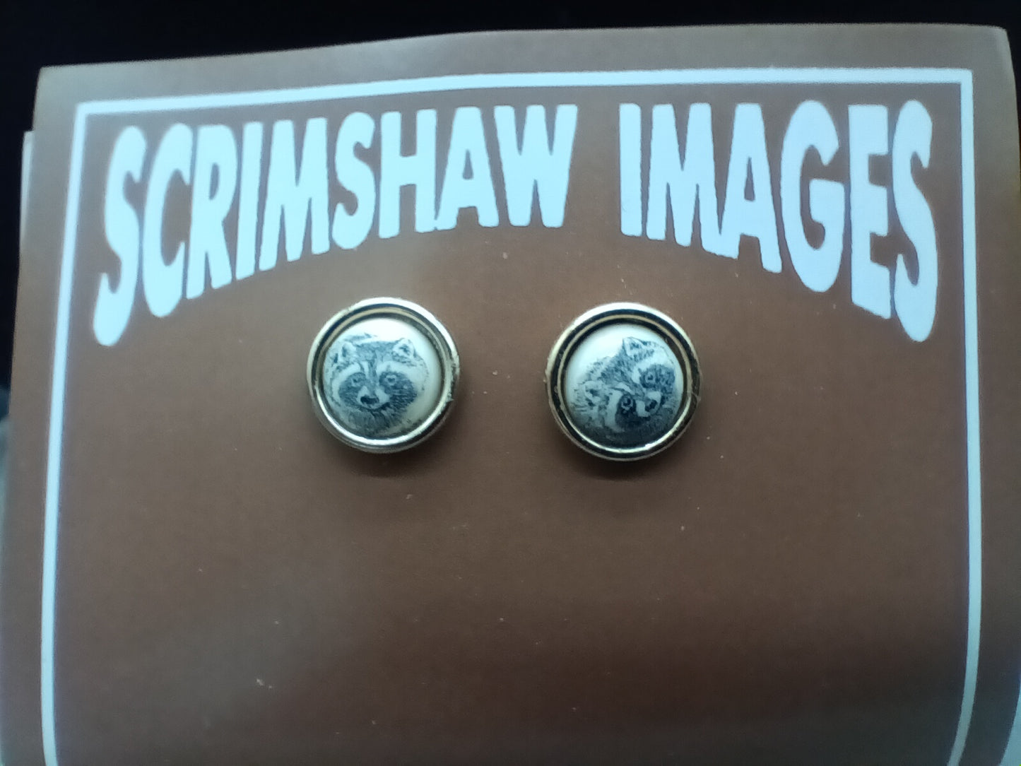 Racoon Stud Earrings