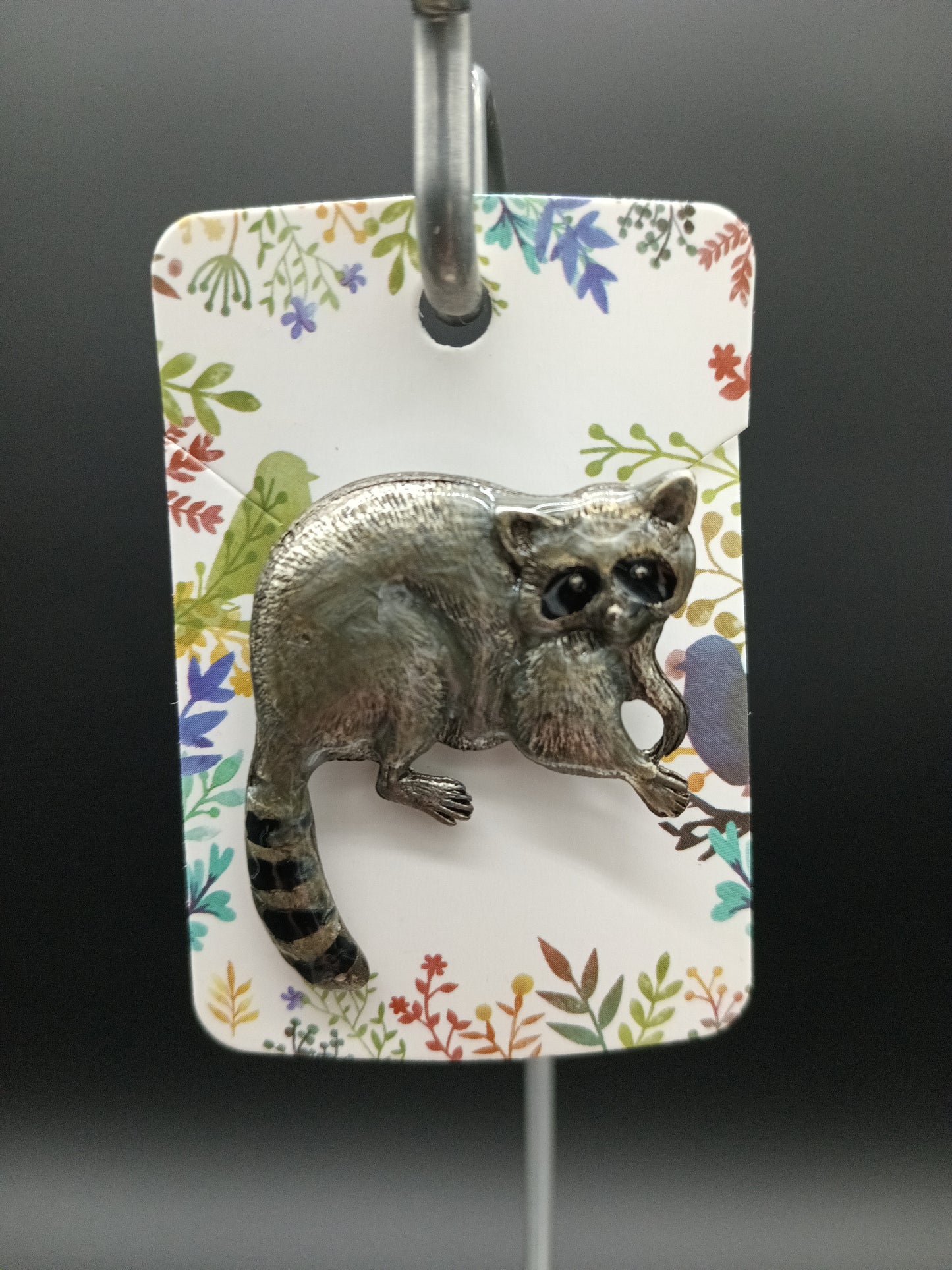 Metal Racoon Pin