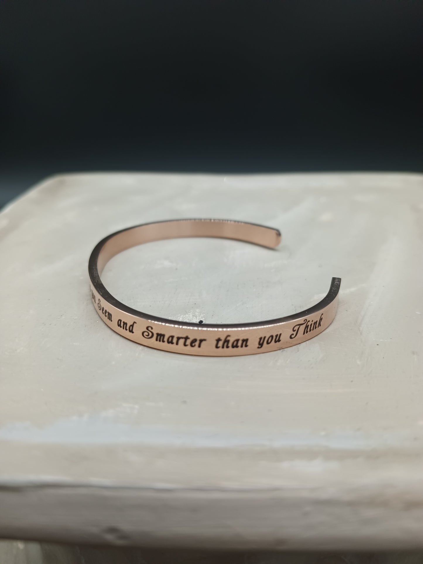 Kendasun Jewelry Cuff Bangle Bracelet  “You are Braver than you Believe Stronger than you Seem and Smarter than you Think”