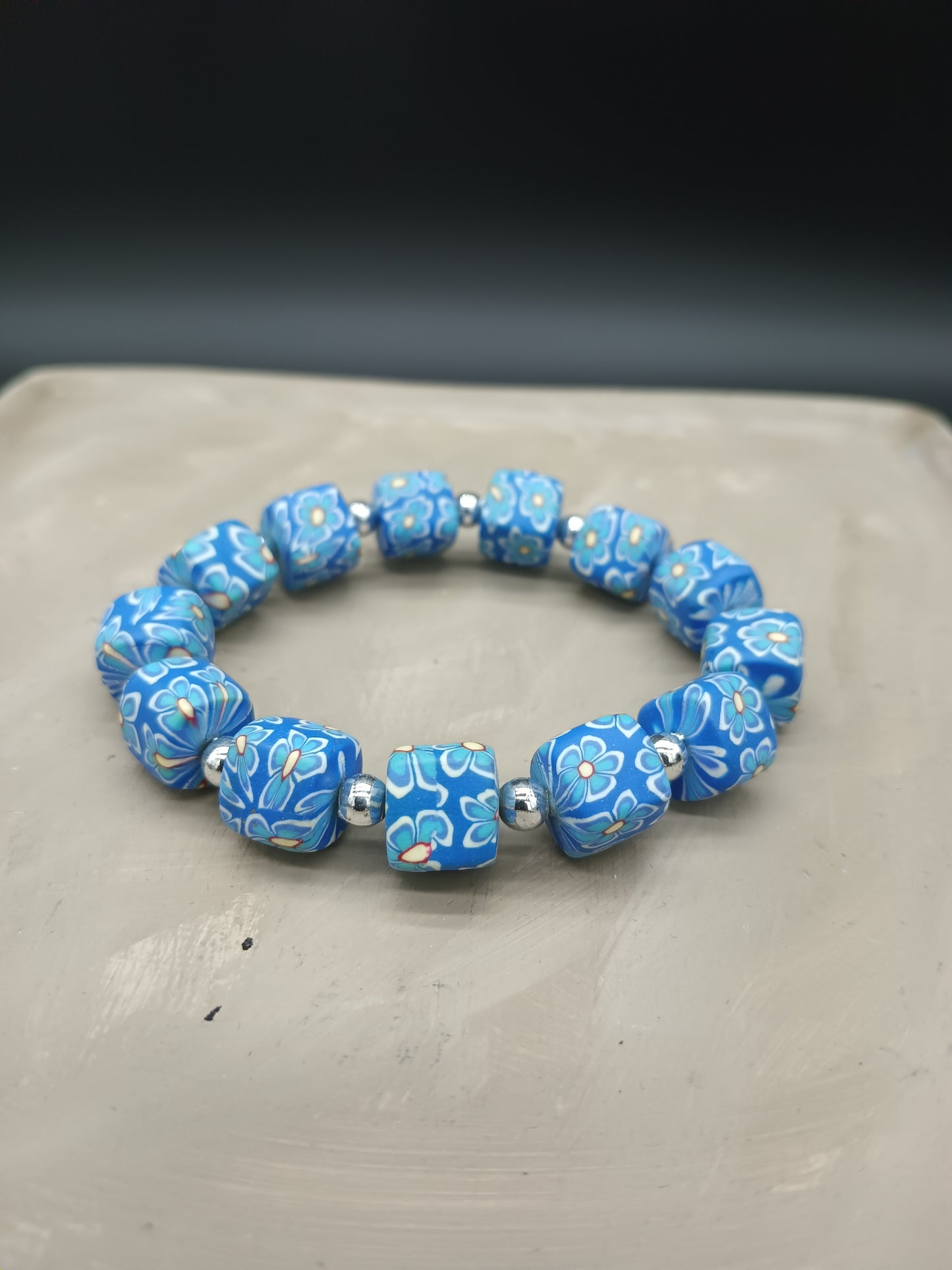 Clay Flower Bracelet