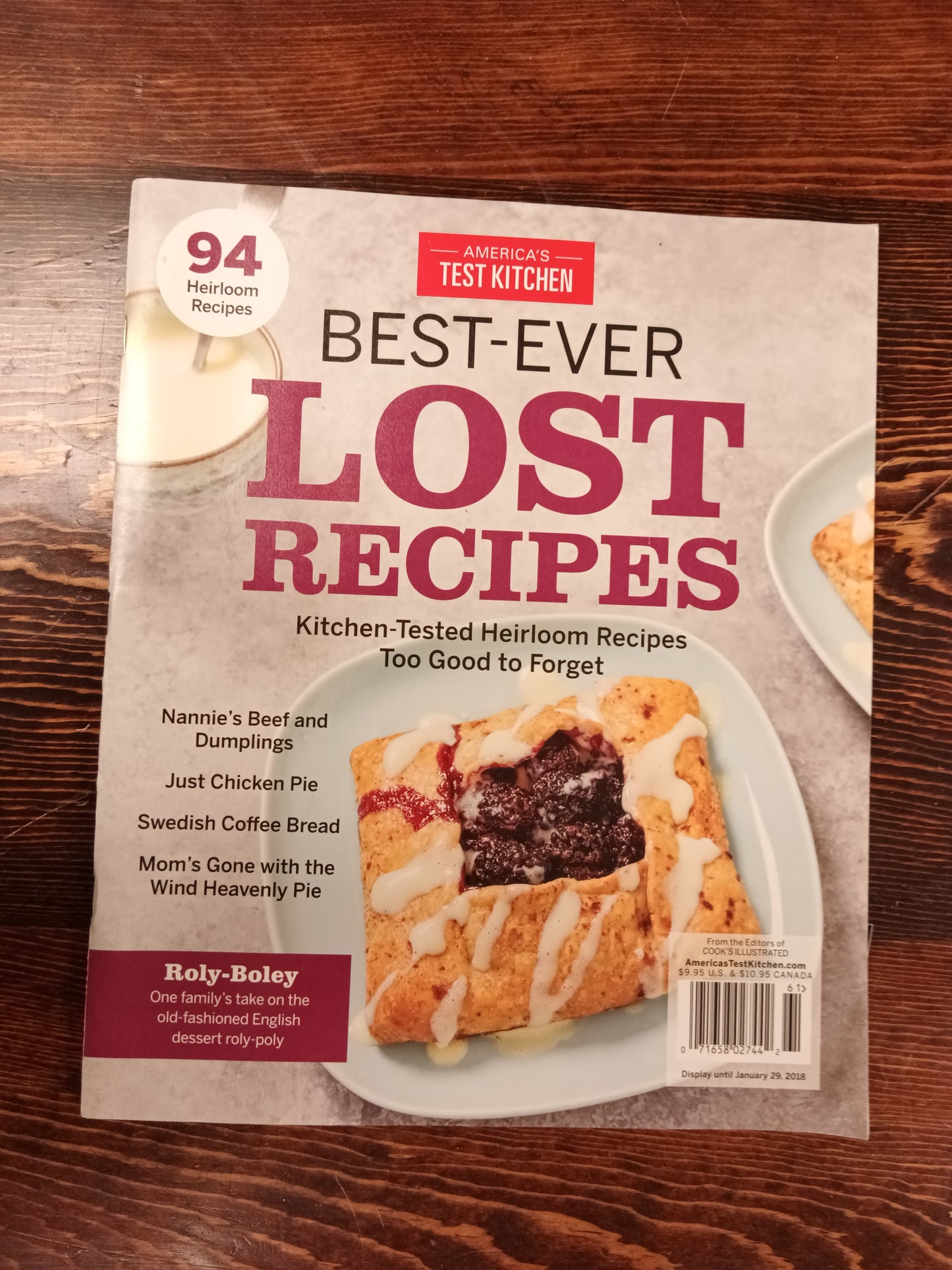 *America's Test Kitchen Best Ever Lost Recipes