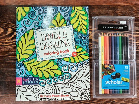 *Doodle Designs Coloring Book Gift Set