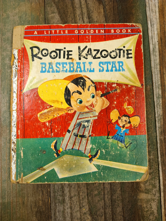 Little Golden Book Rootie Kazootie Baseball Star
