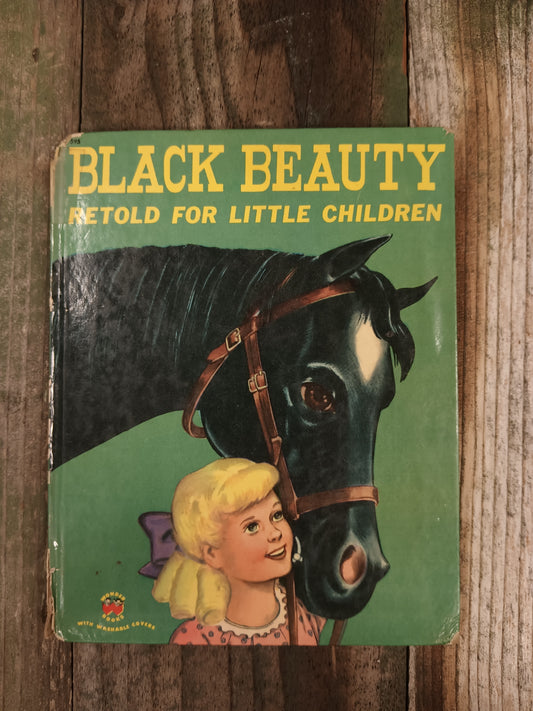 For Ephemera  1952 Children's Book - Black Beauty Retold For Children
