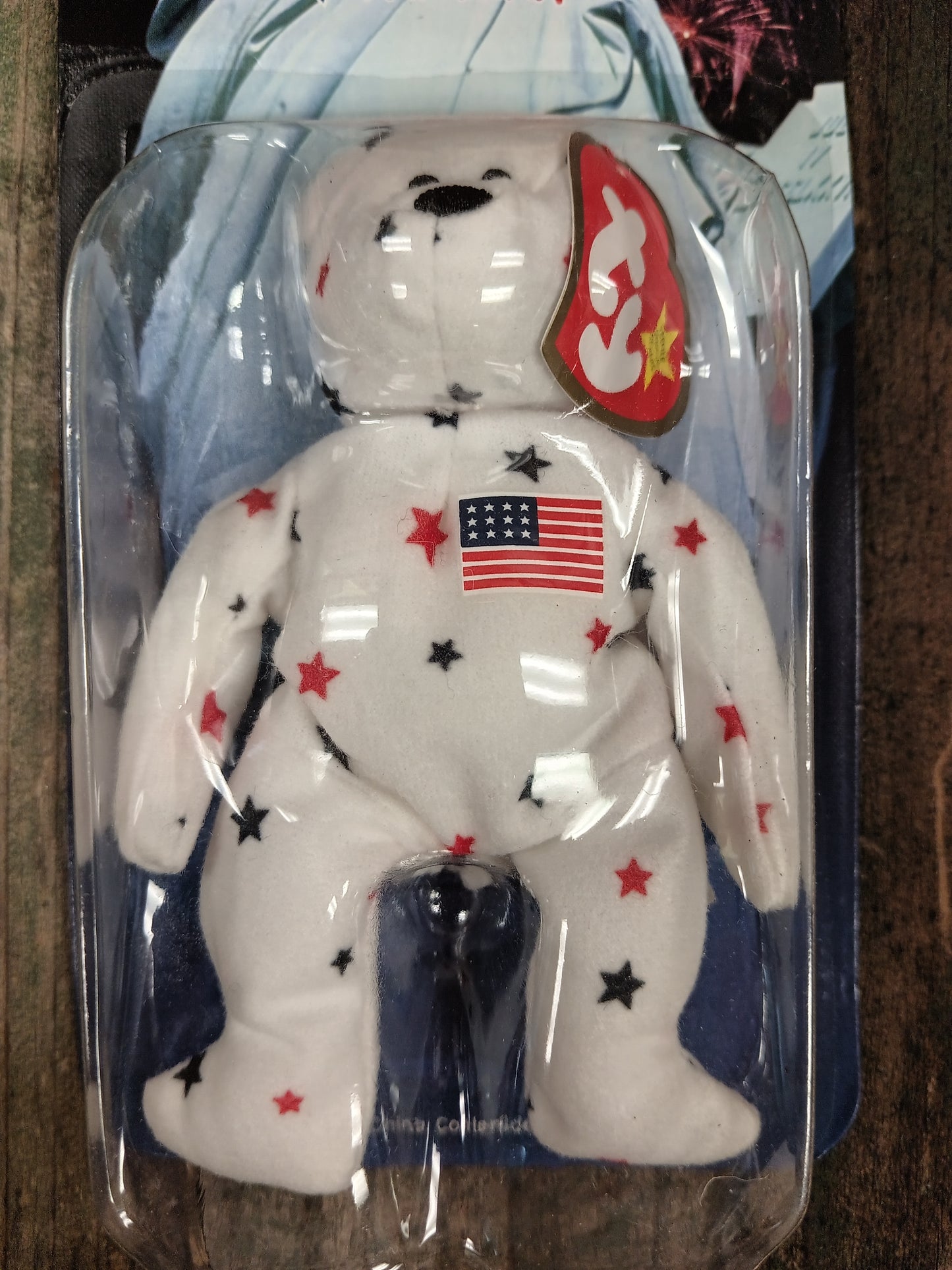 *Beanie Baby Bear "Glory The Bear" McDonalds Limited Collection Statue of Liberty