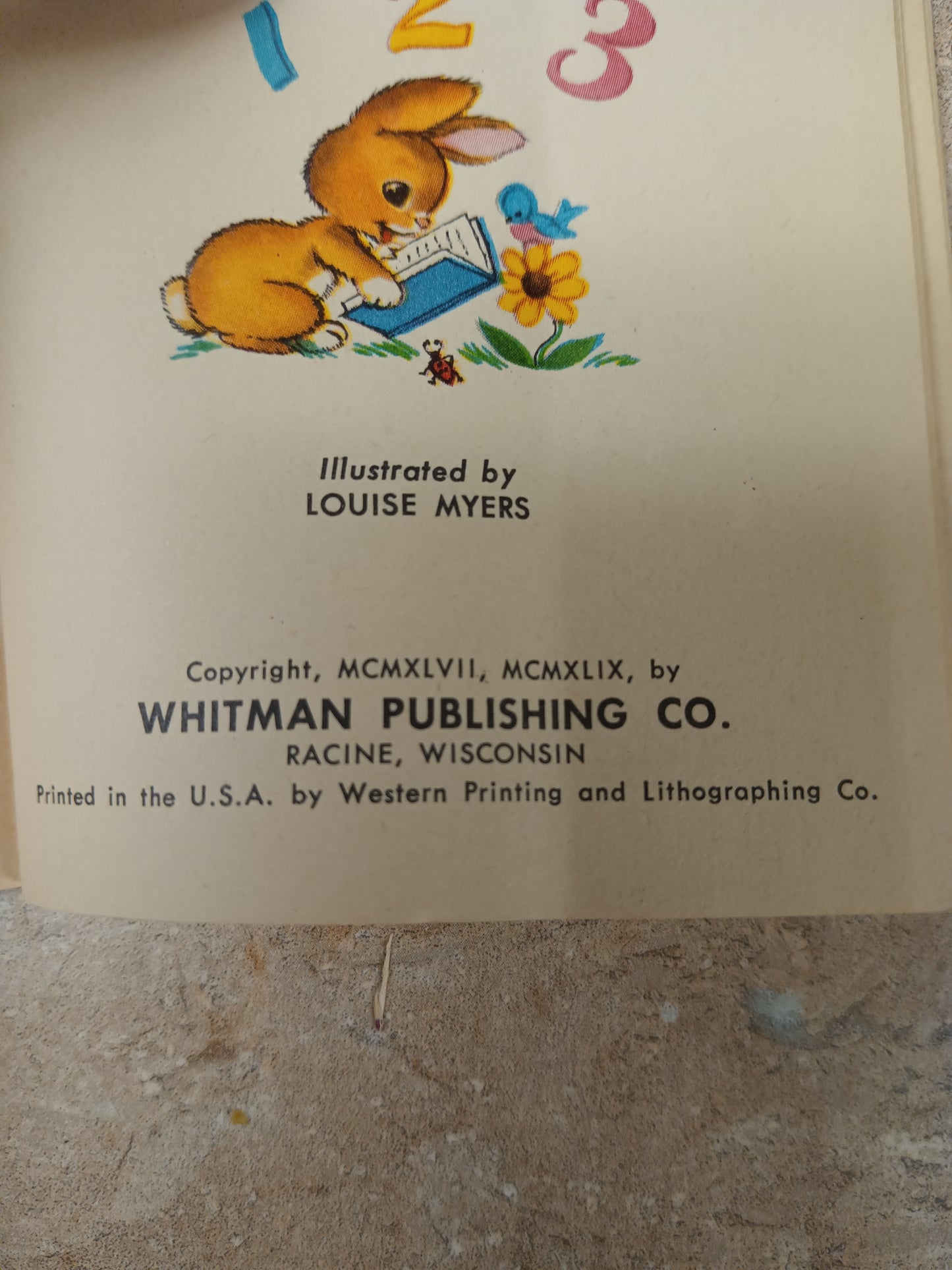 *Vintage Tiny Tales Childrens Book " Animal 123"