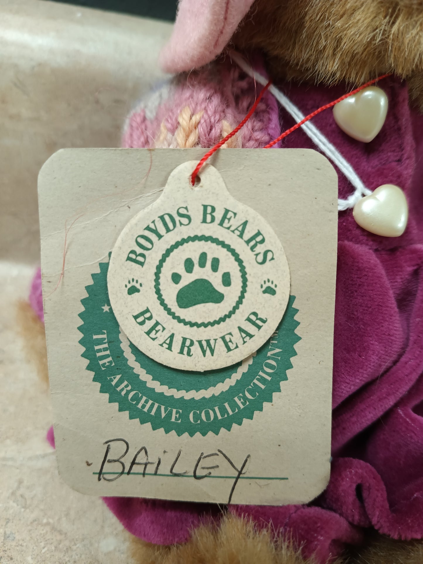 *Boyd's Bears Bailey Teddy Bear Plush