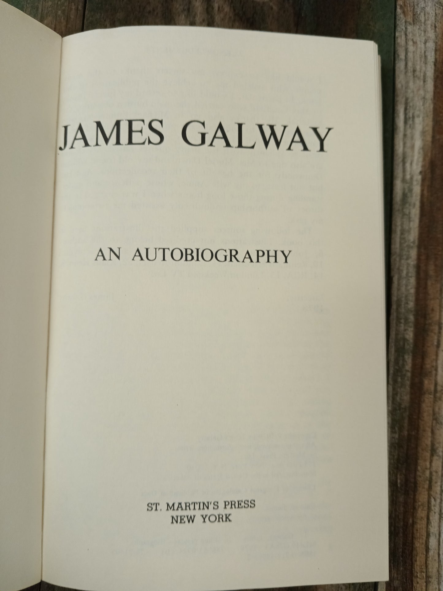 James Galway An Autobiography/Flute (Set of 2 Books)