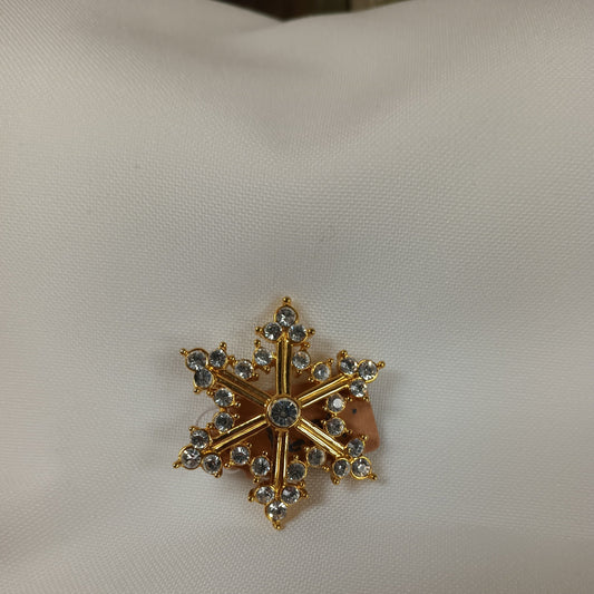 *Rhinestone Holiday Snowflake Pin