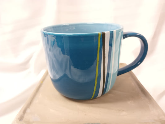 Starbucks 2008 Blue Ceramic Mug